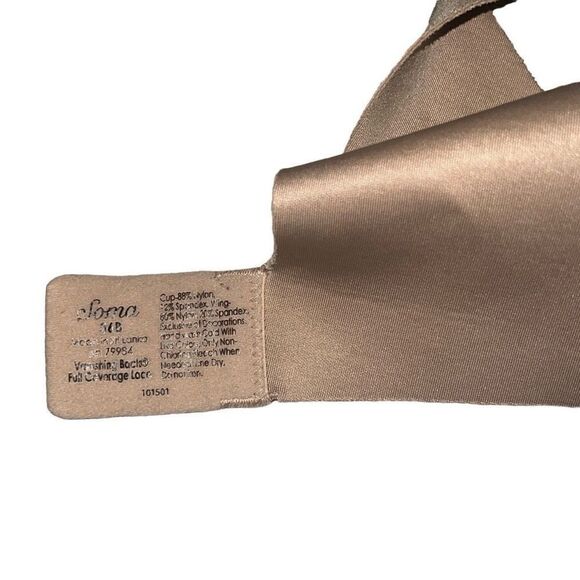 Soma Vanishing Back Full Coverage Lace Bra Nude Tan Natural Underwire Sz 36B - Picture 3 of 7